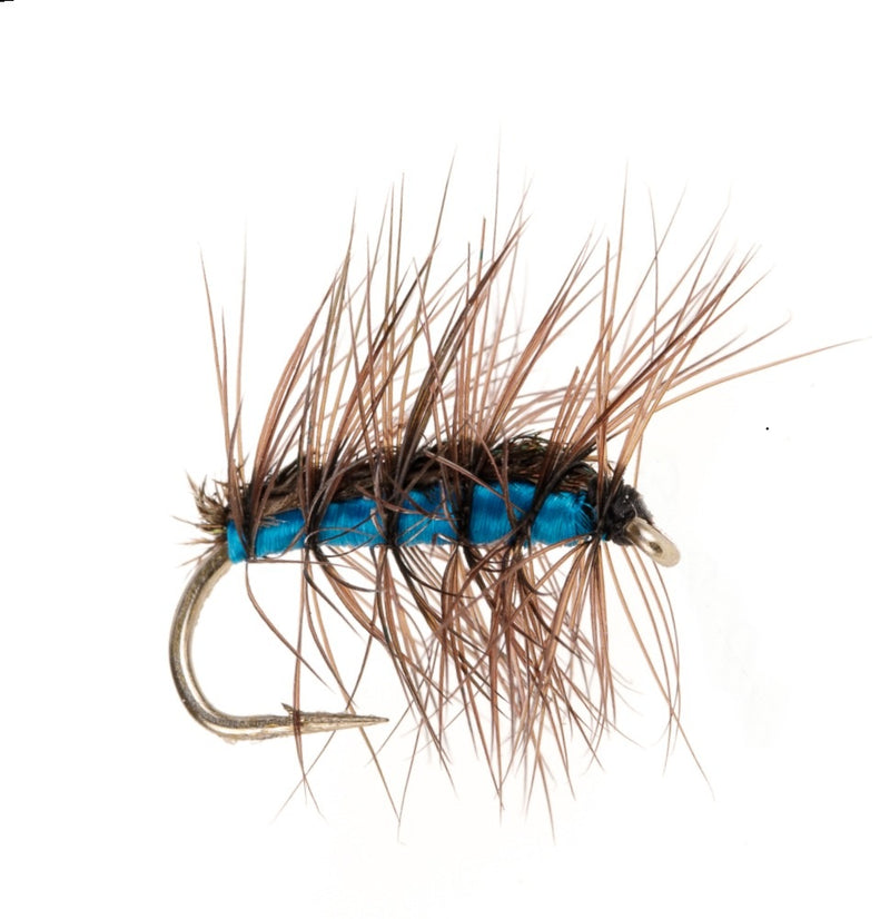 DRY HACKLED FLY CRACKLEBACK BLUE