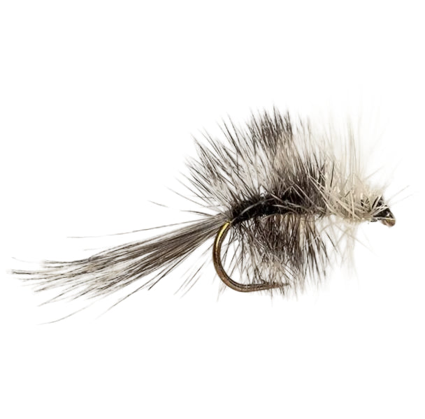 DRY HACKLED FLY BI-VISIBLE - GRIZZLY