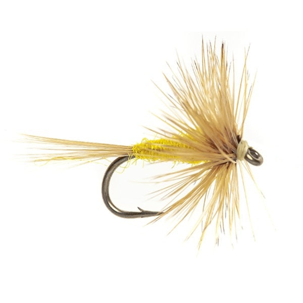 DRY HACKLED FLY GINGER & YELLOW