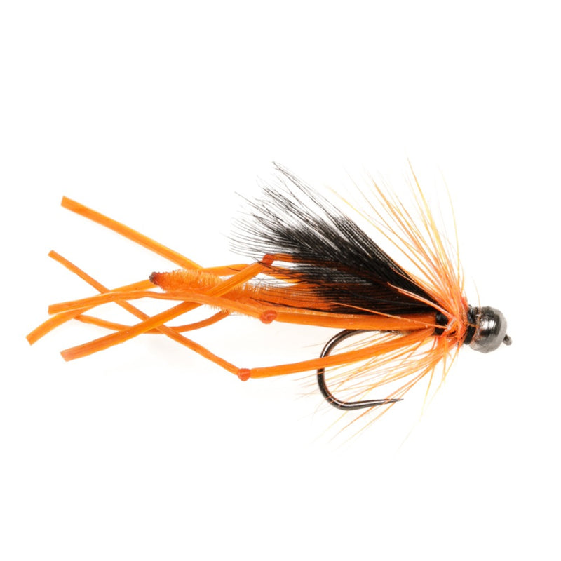 DADDY LONG LEGS BARBLESS FLY ORANGE RUBBER BEADHEAD DADDY LONGLEGS
