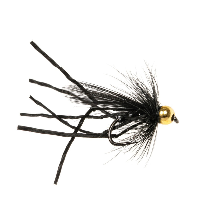 DADDY LONG LEGS BARBLESS FLY BEADHEAD BLACK FLEXI FLOSS DADDY LONGLEGS