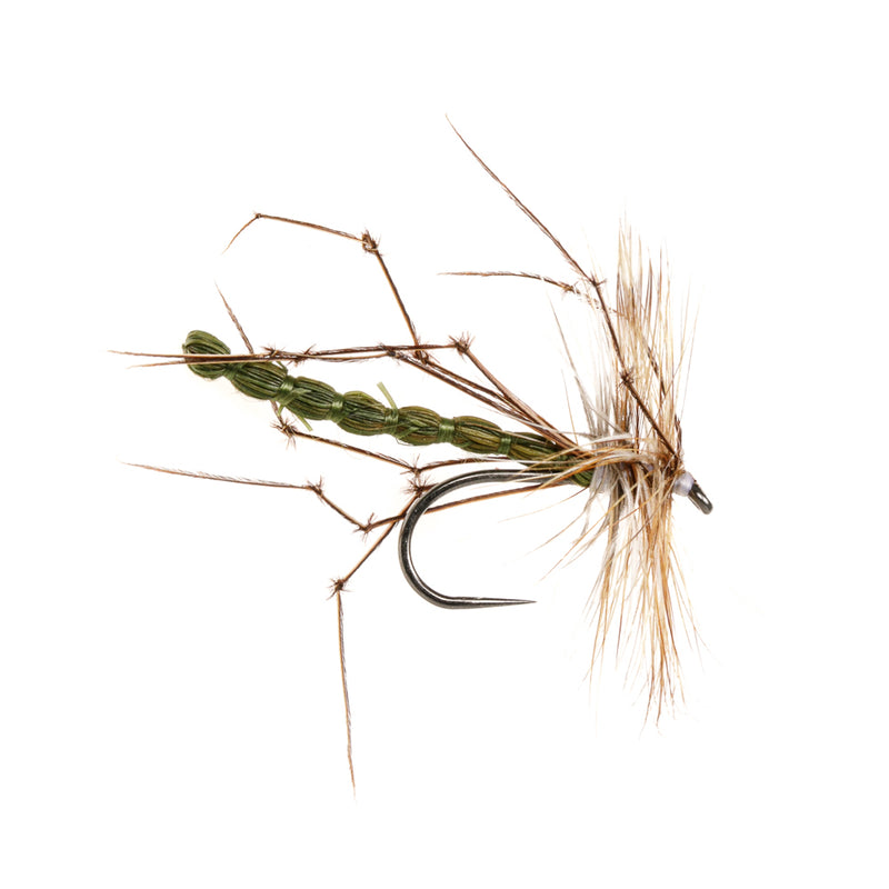 DADDY LONG LEGS BARBLESS FLY DETACHED GREEN DADDY LONGLEGS