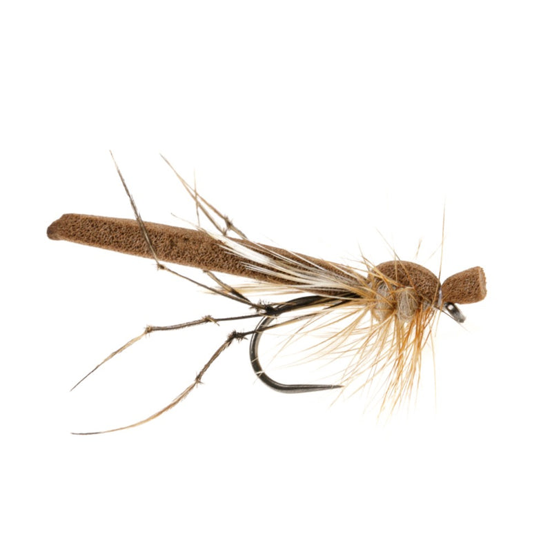 DADDY LONG LEGS BARBLESS FLY FOAM BODY BROWN DADDY LONGLEGS