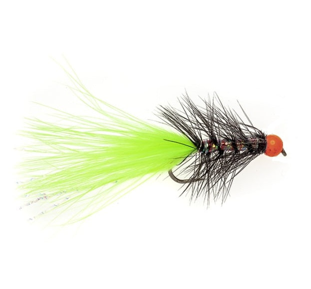 DANCER FLY CHARTREUSE DANCER & ORANGE HEAD