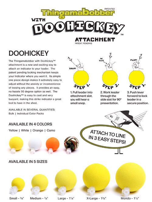 THINGAMABOBBER DOOHICKEY ORANGE STRIKE INDICATOR