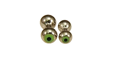 DUMBELLS SILVER GREEN EYE FLY TYING MATERIAL