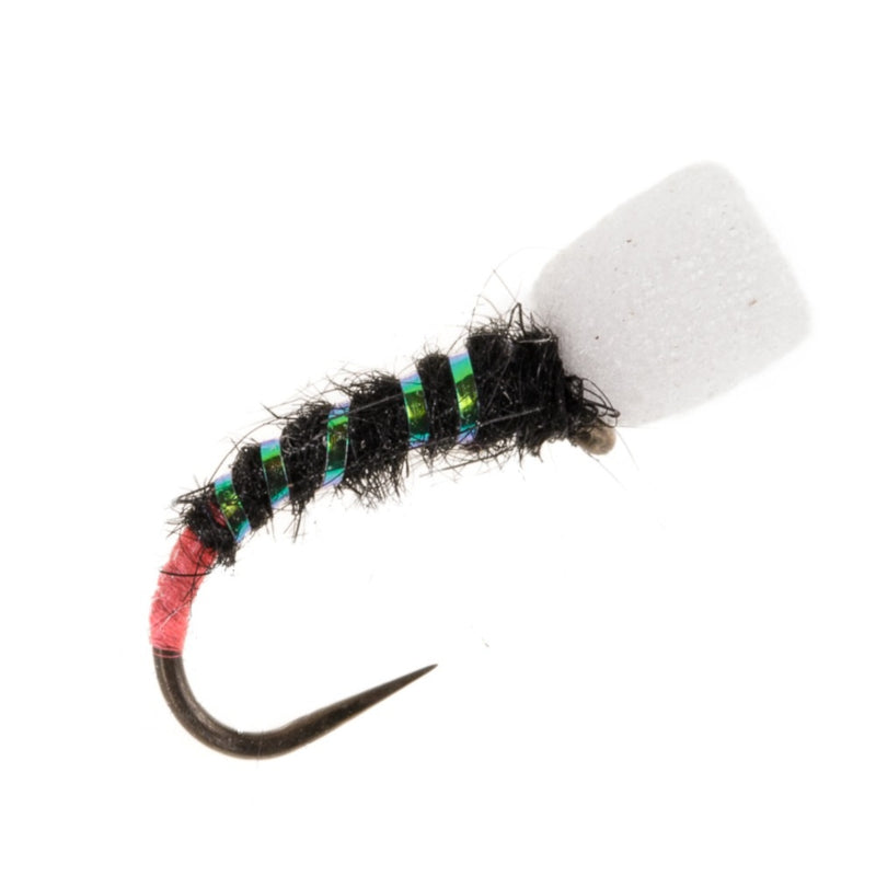 EMERGER BARBLESS FLY BLACK TOP HAT FOAM EMERGER