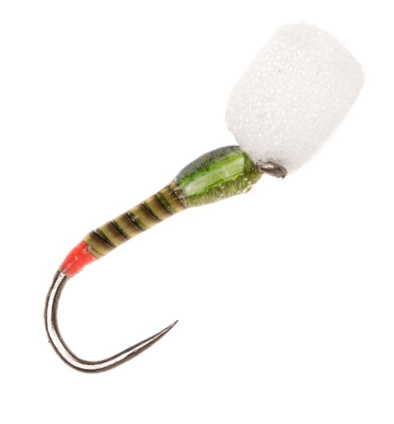 EMERGER BARBLESS FLY TOPHAT FOAM NYMPH OLIVE