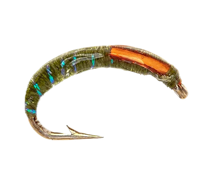BUZZER FLY EPOXY BUZZER OLIVE & ORANGE CHEEKS