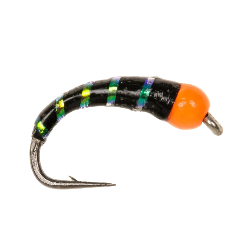 BUZZER FLY HOT HEAD ORANGE BLACK & PEARL RIB BUZZER