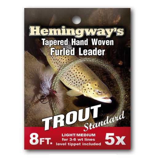 FURLED LEADER TROUT STANDARD / 8FT / 5X