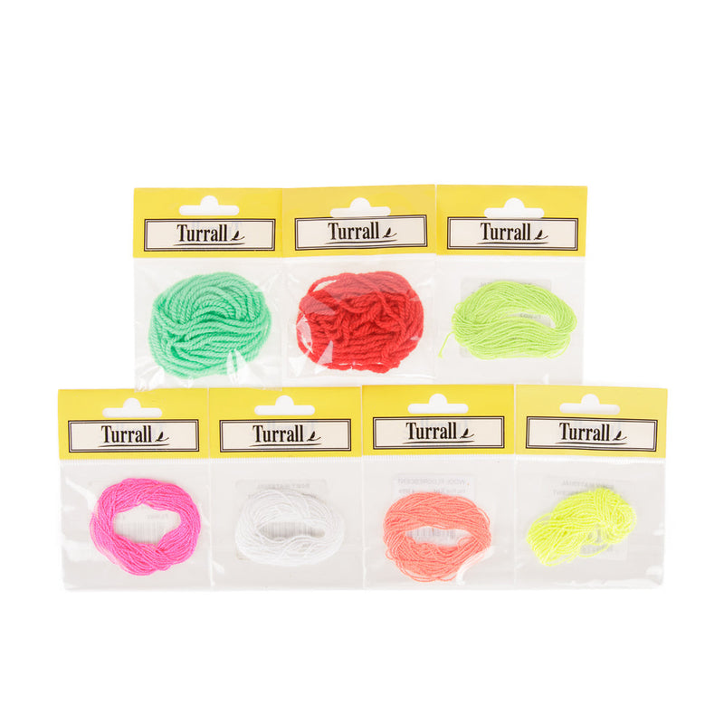 WOOL FLUORESCENT FLY TYING MATERIAL
