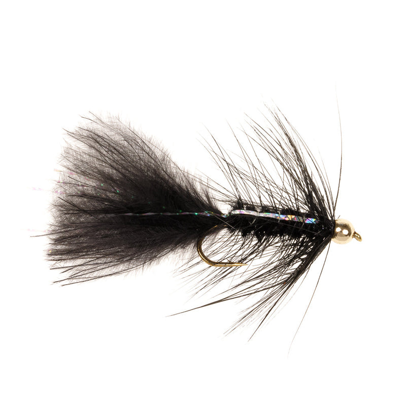GOLD HEAD BUGGER FLY GOLD HEAD BUGG BLACK