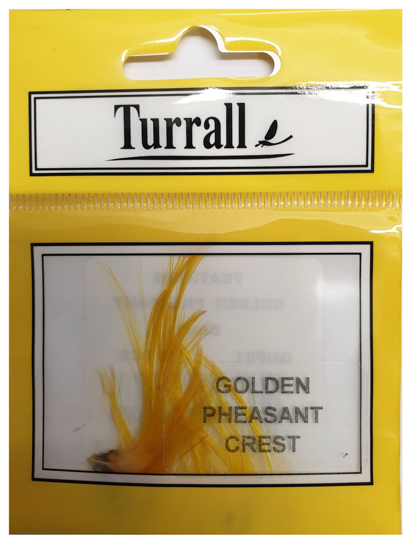 GOLDEN PHEASANT CREST FLY TYING FEATHERS
