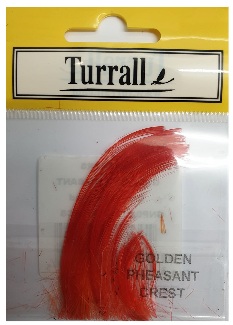 GOLDEN PHEASANT CREST FLY TYING FEATHERS
