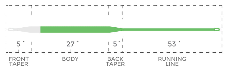 CORTLAND GHOST TIP 15 INTERMEDIATE / FLOATING FLY LINE