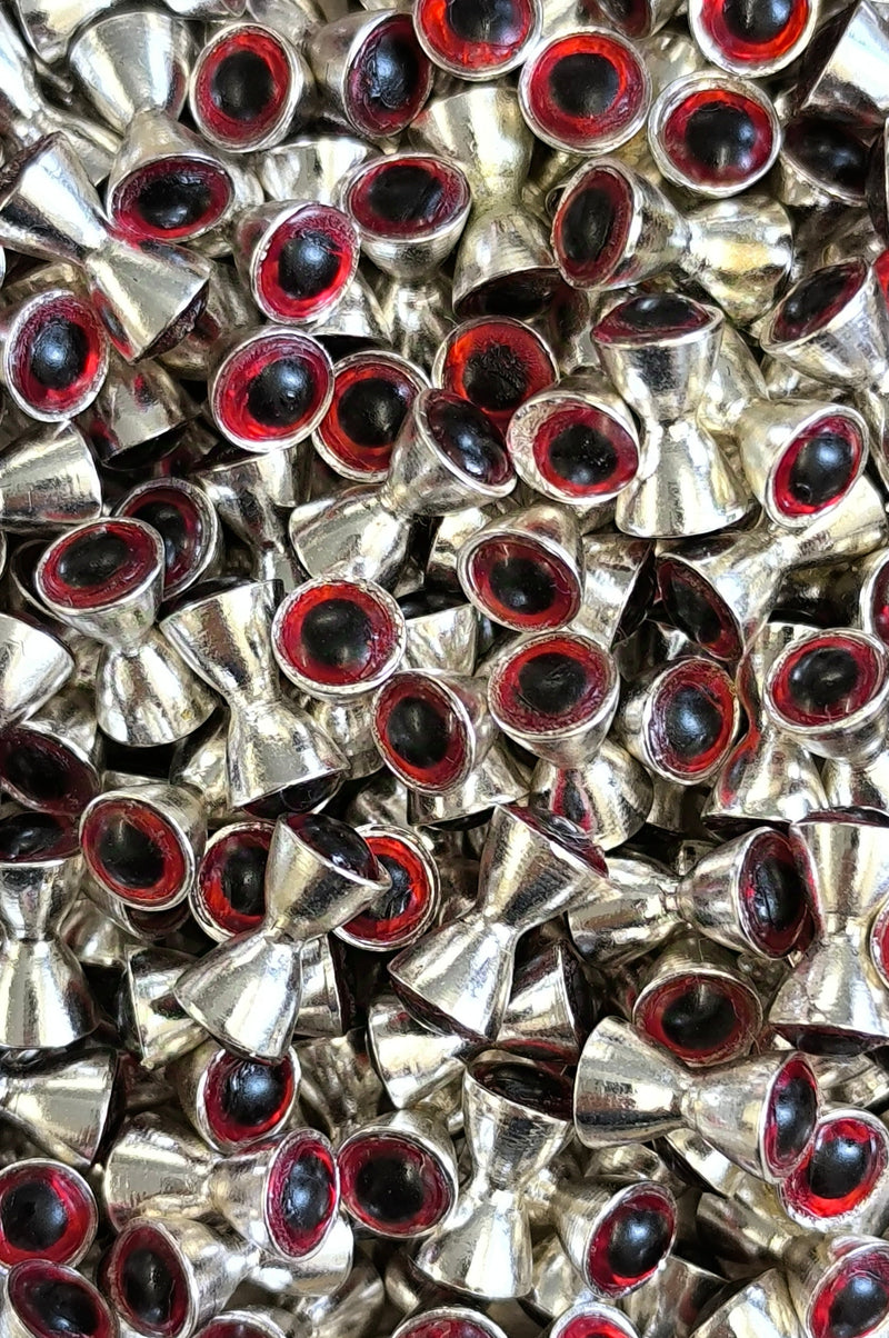 HOUR GLASS EYES SILVER RED FLY TYING MATERIAL