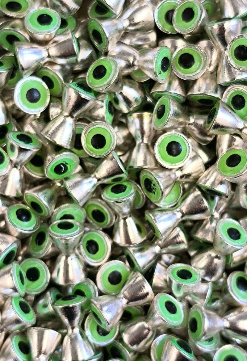 HOUR GLASS EYES SILVER GREEN FLY TYING MATERIAL