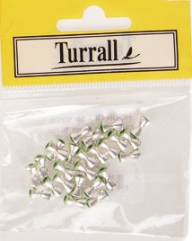 HOUR GLASS EYES SILVER GREEN FLY TYING MATERIAL