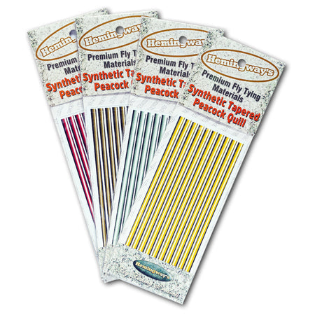 SYNTHETIC TAPERED PEACOCK QUILL FLY TYING MATERIAL