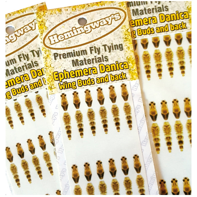 EPHEMERA DANICA BUDS & BACK YELLOW FLY TYING MATERIAL