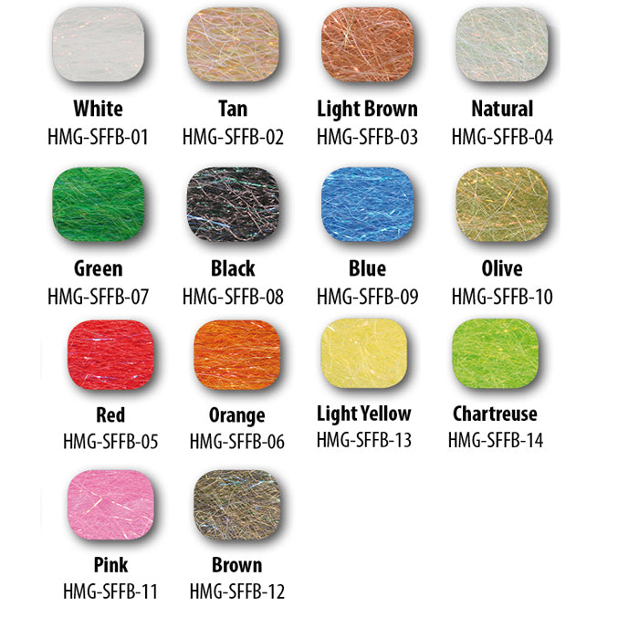 STREAMER BRUSH FLASH BLEND FLY TYING MATERIAL