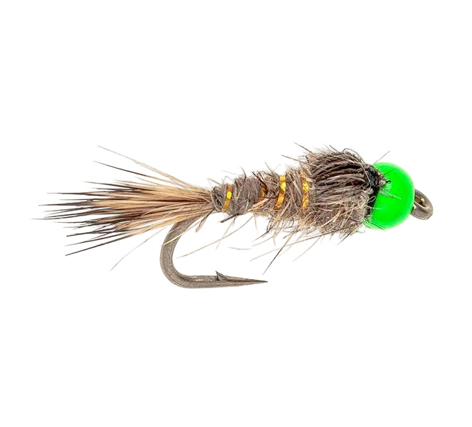 HOT HEAD FLY HOTHEAD GREEN HARES EAR
