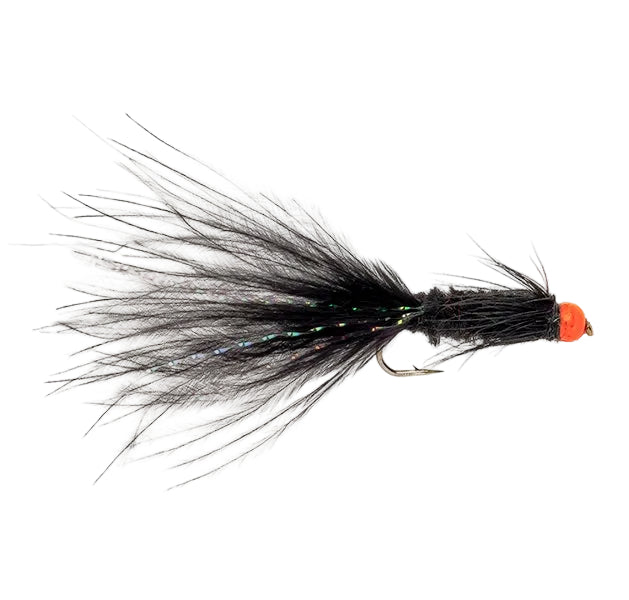 HOT HEAD FLY HOTHEAD ORANGE TADPOLE BLACK