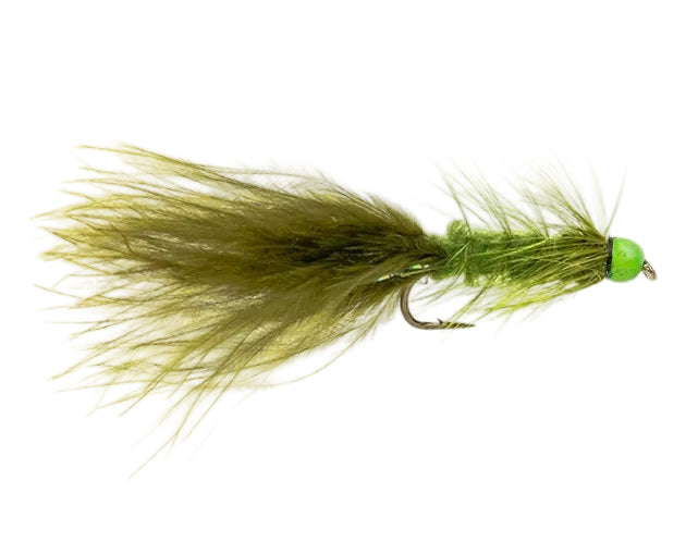 HOT HEAD FLY HOTHEAD GREEN TADPOLE OLIVE