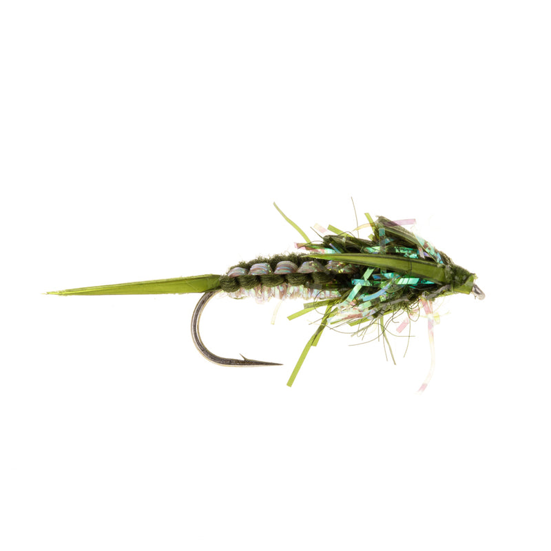 HEAVY STONE NYMPH FLY OLIVE WOVEN STONEFLY NYMPH