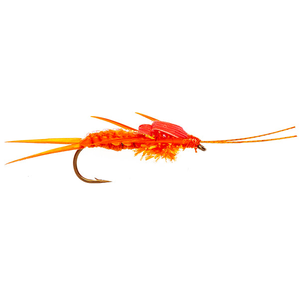 HEAVY STONE NYMPH FLY ORANGE WOVEN STONEFLY NYMPH