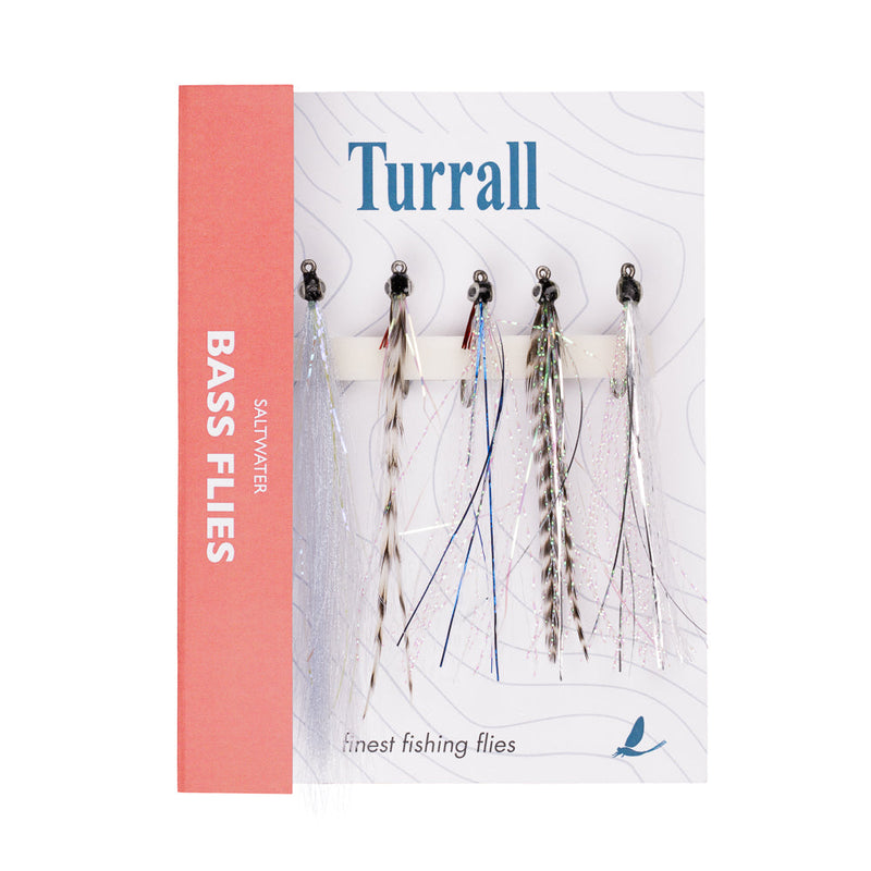 QUICK GRAB SELECTION SALTWATER BASS FLIES 5 FLIES