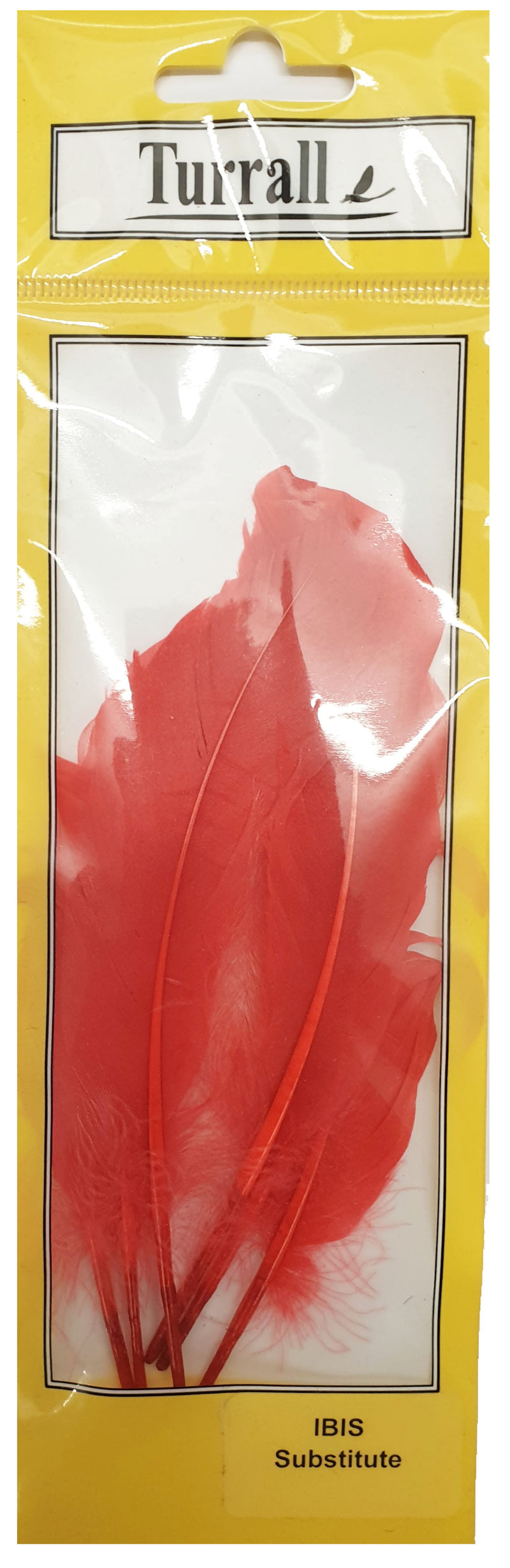 IBIS SUBSTITUTE RED/SCARLET FLY TYING FEATHER