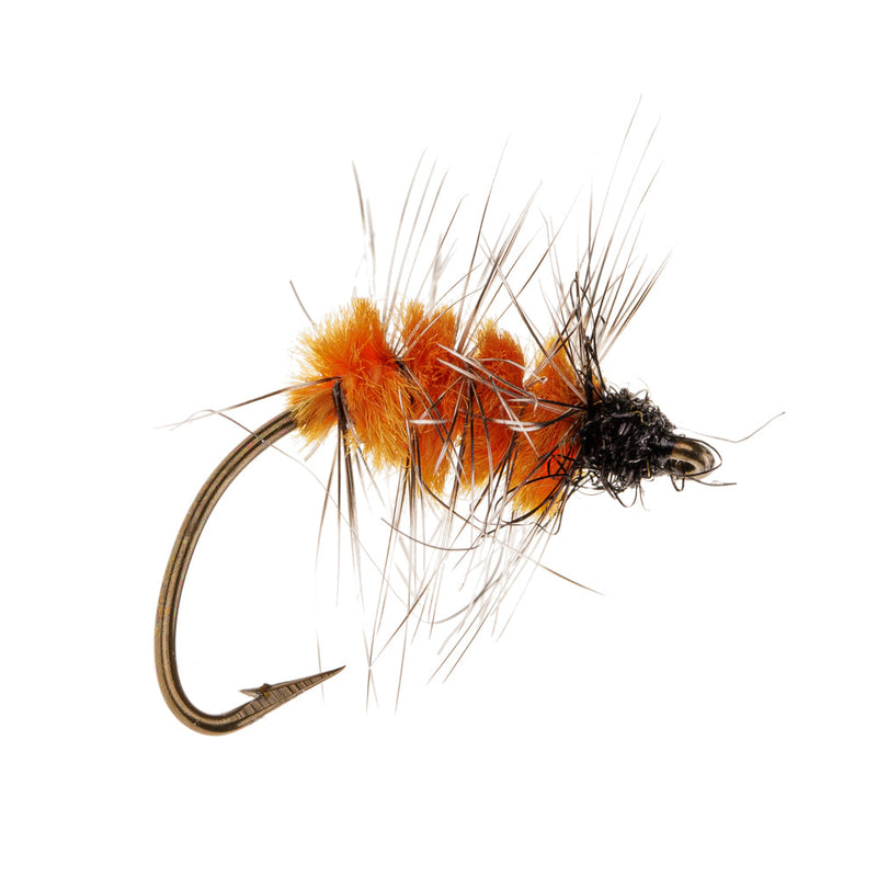 NORDIC TROUT FLY ORANGE CATEPILLER