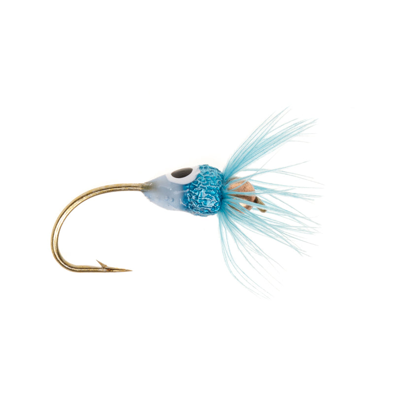 NORDIC TROUT FLY WIDOWER EYE GOLD & BLUE GLITTER