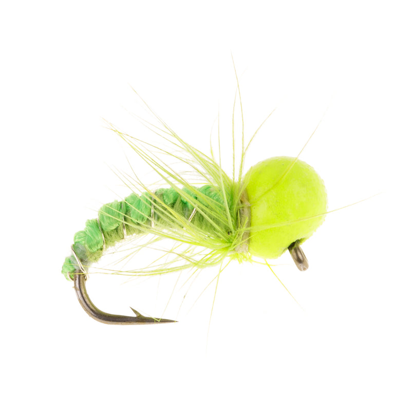 TUNGSTEN OFF BEADS MET GLOW CHARTREUSE FLY TYING MATERIAL