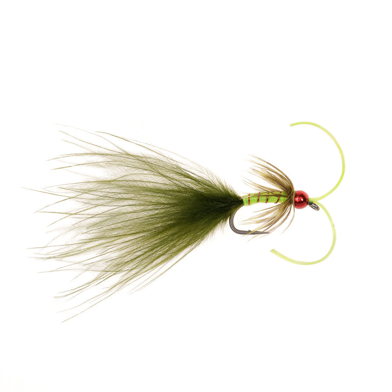 KICKING DAMSEL FLY OLIVE