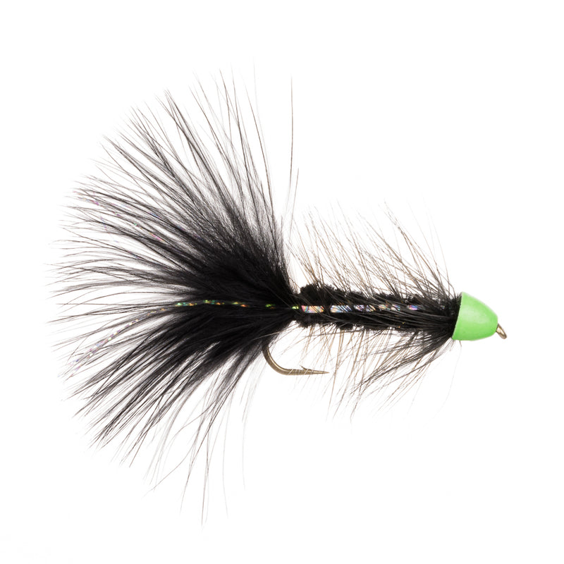 TUNGSTEN CONEHEAD FLU GREEN FLY TYING MATERIAL