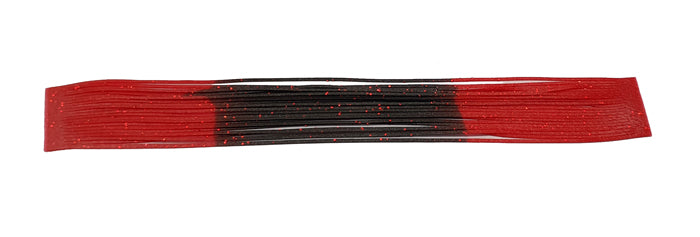 LEGS 2 TONE SILLI FLECKED RED/BLACK FLY TYING MATERIAL