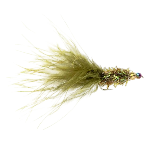 STREAMER / LURE FLY BH RAINBOW WARRIOR OLIVE