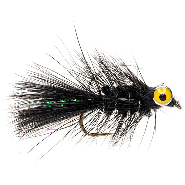 STREAMER / LURE FLY BIG EYE NOBBLER BLACK