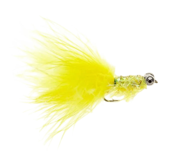 STREAMER / LURE FLY BEAD EYE GLADIATOR YELLOW