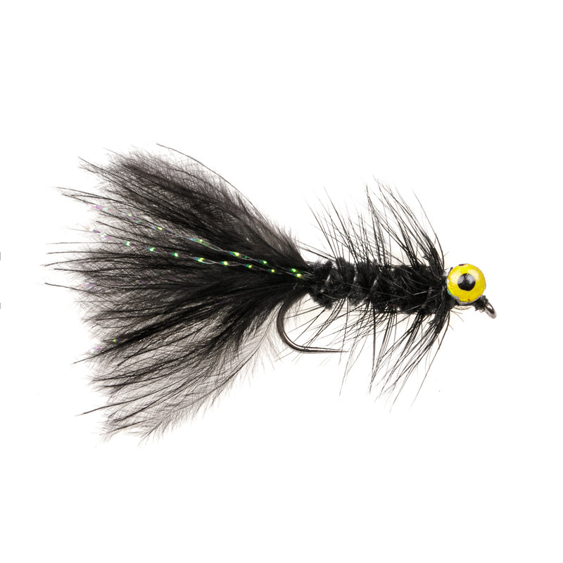 STILLWATER BARBLESS FLY BIG EYE BLACK NOBBLER