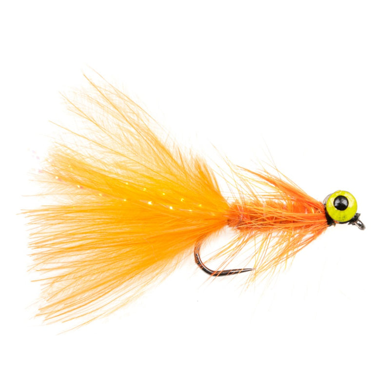 STILLWATER BARBLESS FLY BIG EYE ORANGE NOBBLER