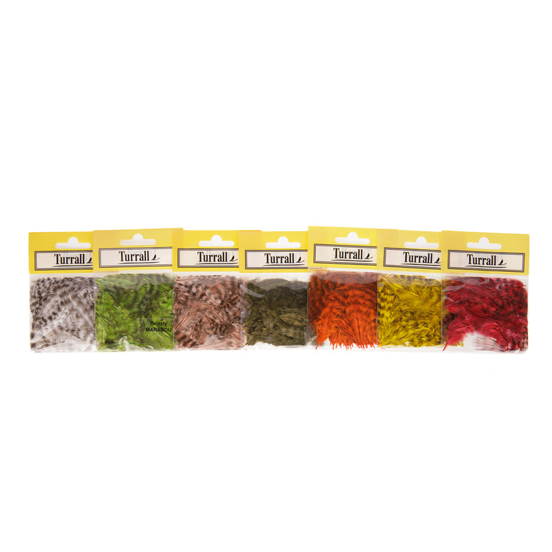 METZ MARABOU GRIZZLY BARRED FLY TYING FEATHERS