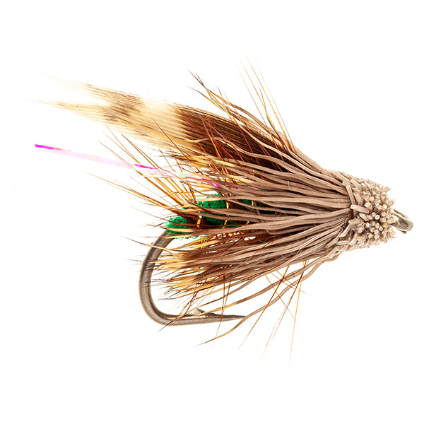 MINI MUDDLER FLY MF MINI MUDDLER SOLDIER GREEN PETER WINGED