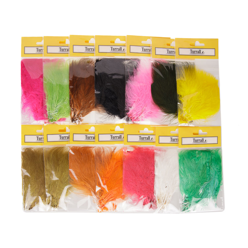 MARABOU TURKEY HACKLES FLY TYING FEATHERS