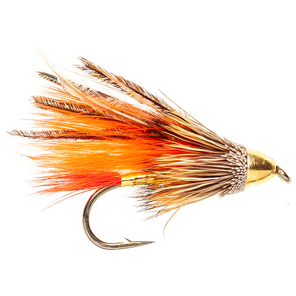 MUDDLER FLY CONEHEAD MARABOU MUDDLER ORANGE