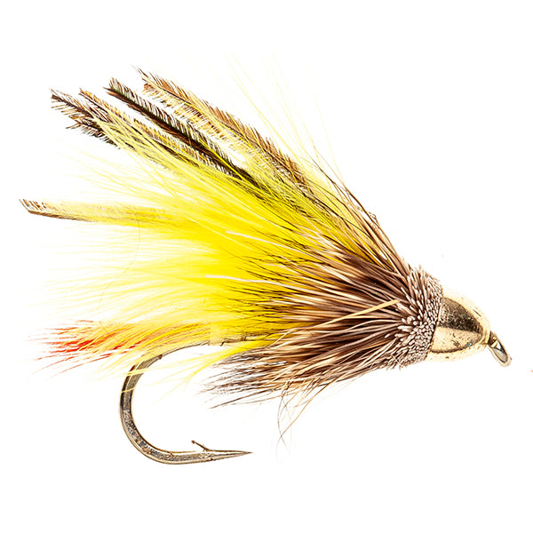 MUDDLER FLY CONEHEAD MARABOU MUDDLER YELLOW
