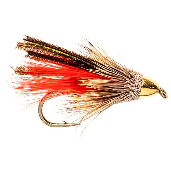 MUDDLER FLY CONEHEAD MARABOU MUDDLER RED